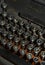 Antique typewriter close up