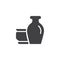 Antique vases vector icon