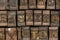 Antique vintage movable type alphabet set