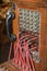 Antique Vintage Telephone Switchboard, Communication Connection