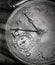 Antique watch dial , abstract background .