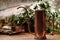 Antique Watering Can in Garden Greenhouse