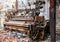 Antique weaving loom