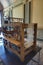 Antique weaving machines for the manual production of fabrics