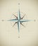 Antique wind rose symbol for navigation