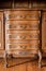 Antique wood carved chest of drawers