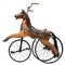 Antique Wood Horse Tricycle Bike