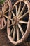 Antique Wood Wagon Wheels.