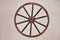 Antique wooden cartwheel