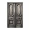 Antique Wooden Doors With Decorative Graphite Realism Pattern