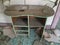 Antique Wooden Green Desk in Abandoned MIner& x27;s Room, Aguereberry Camp