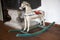 Antique wooden indoor rocking horse