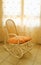 Antique wooden rocking chair