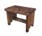 Antique wooden stool isolated