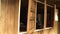 Antique wooden window panes