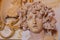Antique works of art in the Capitoline Museum. Capitoline Hill -
