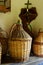 Antique Woven Wine Demijohns