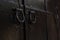 Antique wrought iron door