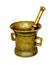 Antiques bronze mortar and pestle