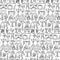 Antiques Doodle Seamless Pattern