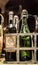 Antiques french wine bottles. France.