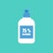 Antiseptic Gel and other Hygienic Products. Antiseptic spray in flask kills bacteria. Hygiene Icons Set. Antibacterial concept