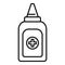 Antiseptic hand drop icon, outline style