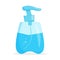 Antiseptic. Hand sanitizer bottle with pump. Anti bacterial and virus solution. Alcohol, hand wash gel.