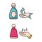Antiseptic and hand sanitizer Spray vector Illustration