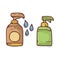 Antiseptic and hand sanitizer Spray vector Illustration