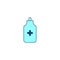 Antiseptic icon, hand liquid, isolated