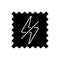 Antistatic fabric feature black glyph icon