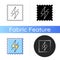 Antistatic fabric feature icon