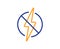 Antistatic line icon. Lightning bolt sign. Vector