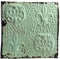 Antiue ceiling tile with fleur-de-lis design