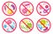 Antiviral and antibacterial icon. Vector icons set