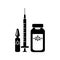 Antiviral vaccine, ampoule and syringe, vaccination immunity against coronavirus