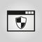 Antivirus icon. Antivirus vector design. Firewall symbol. Antivirus icon web. Antivirus icon graphic. Antivirus icon JPG