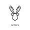 Antlers icon from Christmas collection.
