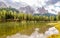 Antorno lake near Misurina lake in South Tirol Dolomites - Italy