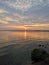 Antrim Lough Neagh Lake at Sunset