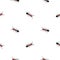 Ants seamless pattern with little red black insects in various orientations on white background. Pattern from collection