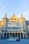 Antwerp, Belgium, May 2019,  Exterior of Antwerp Central Station Building in Belgian