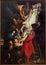ANTWERP, BELGIUM - SEPTEMBER 4: Raising of the cross (460x340 cm) from years 1609 - 1610 by baroque painter Peter Paul Rubens in