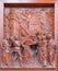 Antwerp - Jesus meets his mother. Carved relief in St. Pauls church (Paulskerk)