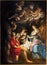 Antwerp - Paint of Nativity scene by baroque great painter Peter Paul Rubens in Saint Pauls church (Paulskerk)