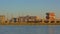 Antwerp skyline from across river Scheldt