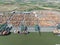 Antwerpen, 9th of August 2022, Belgium. The Port of Antwerp largest seaport in Belgium second largest port in Europe