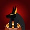 Anubis. The Egyptian God of the Afterlife.