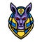 Anubis head logo mascot design